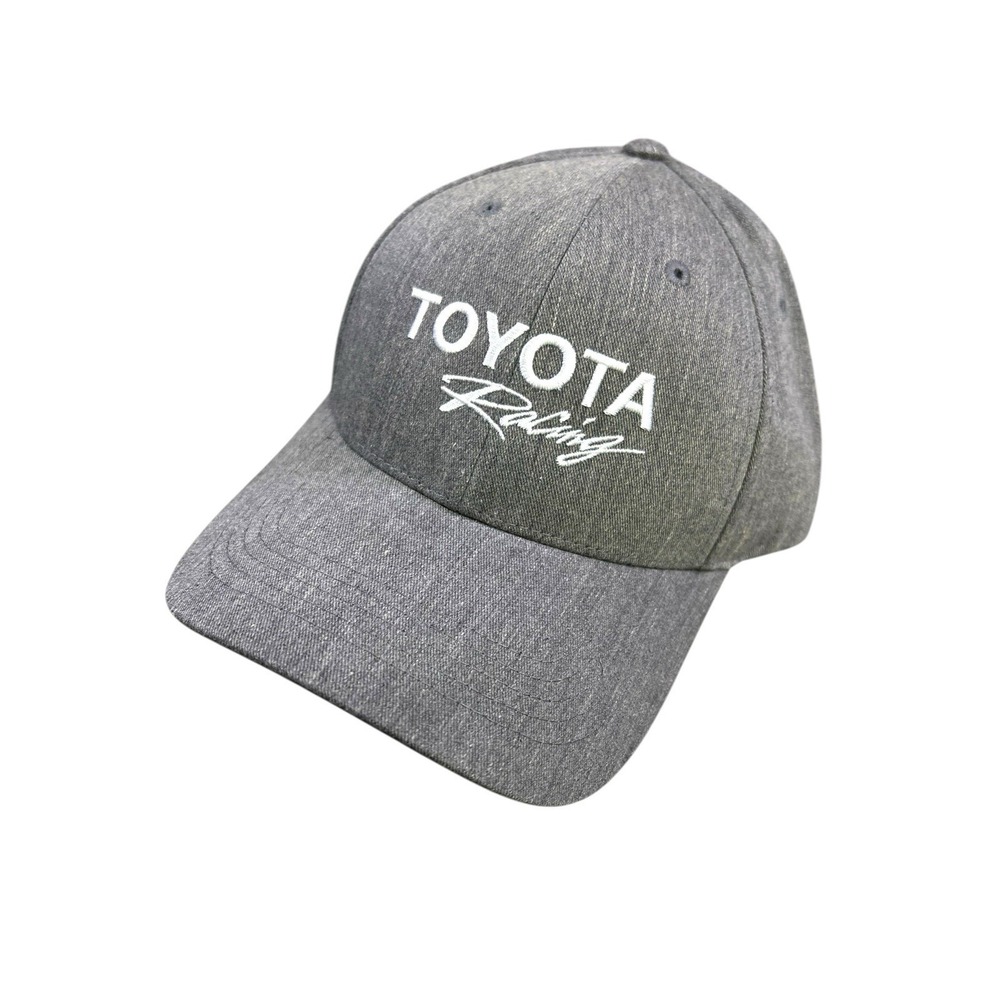 Toyota Racing Cap/Hat  Adjustable White on Gray Hat Toyota Racing